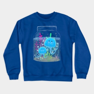 Vacation Memories With Jellyfish In A Jar Crewneck Sweatshirt